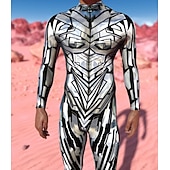 abordables Impresión-Trajes Zentai estampados Traje de cosplay Body Estampado Disfraz de carnaval Traje de Cuerpo Completo Hombre Mujer Disfraz Sexy Víspera de Todos los Santos Traje para Rendimiento Fiesta Mascarada