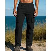 preiswerte Unterteile-Herren Abzippbare Hosen Wanderhosen Softshellhosen Außen Normale Passform Wasserdicht Winddicht Unterteile Tasche Elastischer Bund Schwarz Armeegrün Camping / Wandern Laufen S M L XL XXL