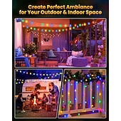 preiswerte Lichterketten für Partys-Solar Glühbirnen Lichterkette Außen 50 LEDs 7m Kristallball Solarlicht 6.5m 30 LEDs Außen IP65 wasserdicht 8 Modelle Lichterkette Feenlampen Solar Garten Girlanden Dekoration