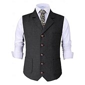 levne Blazery a vesta-Retro Řvoucí 20s 20. léta 20. století Kamizelka Velký Gatsby Gentleman Maškarní kostým Pánské předvečer Všech svatých Karneval Večerní oslava Plesová maškaráda Dospělí Vesta