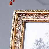 Χαμηλού Κόστους Κορνίζες για Φωτογραφίες-vintage χρυσό πλαίσιο φωτογραφιών, ζεστή διακοσμητική κορνίζα για την επιφάνεια εργασίας στο σπίτι, οριζόντια &amp;κάθετη επιτραπέζια κορνίζα φωτογραφιών για υπνοδωμάτιο, γραφείο &amp;διακόσμηση γραφείου