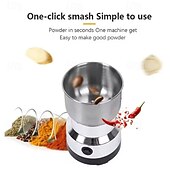 baratos eletrodomésticos-Moedor de grãos multifuncional de cozinha com 4 lâminas para picar café, moedor elétrico de café caseiro, liquidificador com sabor de nozes e grãos