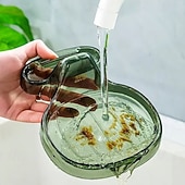 abordables Ustensiles et gadgets de cuisine-Support de spatule de cuisine multifonction, design de coquille transparente, support de couvercle de casserole, support de planche à découper, repose-cuillère, organisateur de rangement pour