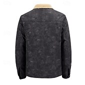 billige Fleece og 3 i 1 jakker-Herre Fritidsjakker Turjakke Fleece-jakke Vinter utendørs Hold Varm Topper Svart Kakifarget kaffe Grå