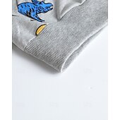 billiga Huvtröjor och tröjor för pojkar-Barn Pojkar hoodie med dragkedja Tecknat Långärmad Dragkedja Höst Grundläggande Bomull Utomhus