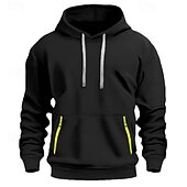 economico Felpa Tattica-Per uomo Felpa con cappuccio Felpa con cappuccio in pile Felpa con cappuccio tattica Nero Blu marino Cammello Cachi Grigio chiaro Con Cappuccio Semplice Tasca Sport &amp; Outdoor Casuale Quotidiano