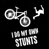 Недорогие Мужские забавные футболки-Мужская футболка с коротким рукавом забавная графика велосипедного цикла &#039;Я делаю свои собственные трюки&#039;