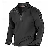 abordables Sweat-shirts basiques-Homme Pull Noir Blanche bleu marine Bleu Kaki Revers Uni Patchwork non imprimable Polyester Occasionnel Automne &amp; Hiver Vêtement Tenue Pulls Capuche Pulls molletonnés
