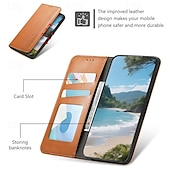 Недорогие Чехлы для Samsung-телефон Кейс для Назначение SSamsung Galaxy S25 S25 Edge S24 Ultra Plus S24 ФЭ A16 A55 5G А35 5G A25 A15 Кошелек для карт Откидная крышка Разъем для карты Защита от удара Ретро ТПУ Кожа PU