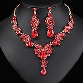 abordables Parures de Bijoux-Parure de bijoux 2 Chrome 1 Collier Boucles d&#039;oreilles Femmes Élégant ancien Mode Le style rétro Classique Parure de Bijoux Pour Mariage Soirée robe demoiselle d honneur