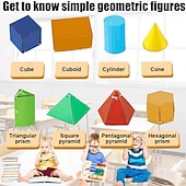 cheap Gifts-Pull String 3D Geometry Learning Book 9/12/15 Solids Geometric Models for Kids Teach Volume &amp; Surface Area Formulas