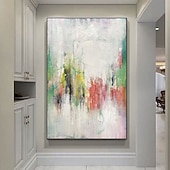 billiga Abstrakta målningar-högkvalitativ handmålad oljemålning poppanel väggkonst poster modern abstrakt kanvabild för heminredning estetisk rumsinredning utan ram