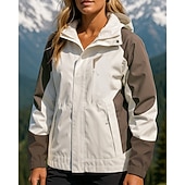 baratos Casacos impermeáveis-Mulheres Jaqueta Softshell Jaqueta de Trilha Jaqueta Hardshell Ao ar livre Prova-de-Água A Prova de Vento Roupas de caminhada Roupas de caminhada Primavera Outono Jaqueta Caça Pesca Alpinismo Retalhos