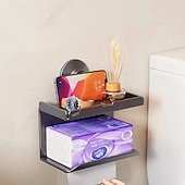 Недорогие щетка для унитаза-ёршик для унитаза и держатель, держатель для бумажных полотенец, набор аксессуаров для ванной на присоске, настенные аксессуары для ванной комнаты