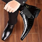 preiswerte Chelsea -Stiefel-Chelsea-Stiefel für Herren, Business-Casual-Stiefeletten zum Hineinschlüpfen für Büro und Alltag