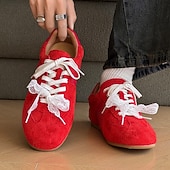 abordables Baskets-Baskets rétro à lacets en daim pour hommes, chaussures décontractées légères pour le style urbain et les tenues de week-end