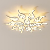 baratos Luzes de teto reguláveis-3-luz 5-luz 60/67/79/78/88/98 cm Regulável Design de Cluster Luzes de Tecto Metal Acrílico Multi Camadas Estilo Artístico Estilo Moderno Acabamentos Pintados Preto LED Moderno 110-120V 220-240V