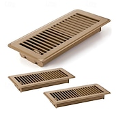 cheap Down to $30-Heavy-Duty 4" x 10" Floor Vents Registers - Walkable Premium Finish Sidewall Floor Register with Easy Adjust Air Supply Lever for Home, Office or Ceiling Installation - Durable and Sturdy Design
