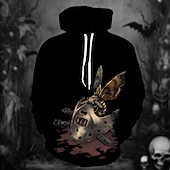 levne Mikiny s kapucí-pátek 13 Jason Voorhees Kapuce Pullover Postavička Grafika Pro Pánské Dámské Unisex Dospělé předvečer Všech svatých Karneval 3D tisk Výkon Párty