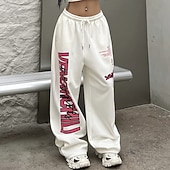 economico Pantaloni da Corsa &amp; Collant-Per donna Pantaloni a gamba larga Pantaloni sportivi della tuta Pantaloni sportivi da salotto Tasca Vita Alta Pantaloni Palestra Athleisure Allenamento Primavera Autunno Di tendenza All'aperto