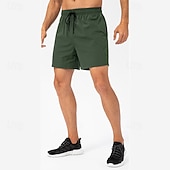 Недорогие Беговые шорты-Муж. Шорты для бега Тренировочные шорты С карманами Завышенная Нижняя часть Одежда для спорта и отдыха Для спортивного зала Тренировка Быстровысыхающий Легкость Тренажерный зал Баскетбол Спортивная