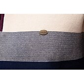 abordables Pulls et cardigans élites pour hommes-Homme Pull Tricoter Hauts Réguliers Demi-zip Bandes Rayé Col montant ancien Frais École Vacances Vêtement Tenue Printemps Automne Noir Violet S M L