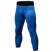 cheap Running Pants &amp; Tights-Men&#039;s Compression Pants Compression Tights Leggings Sports Baselayer 3D High Waist Bottoms Athleisure Gym Workout Fall Quick Dry Gym Basketball Athletic Regular Fit Sportswear Activewear Solid Colored