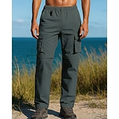 preiswerte Unterteile-Herren Abzippbare Hosen Wanderhosen Softshellhosen Außen Normale Passform Wasserdicht Winddicht Unterteile Tasche Elastischer Bund Schwarz Armeegrün Camping / Wandern Laufen S M L XL XXL