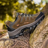 cheap Hiking Boots-Men's Durable Hiking Shoes with Anti-Slip Sole, Shock-Absorbing Outdoor Trekking Sneakers for Climbing, Camping and Travel