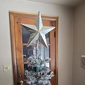 baratos Topo de Árvore-Topo de árvore de Natal estrelado, topo de árvore de gengibre, topo de árvore de resina de 5 pontas, estrela com temporizador automático, serve para todos os tamanhos de árvores, presente elegante para decoração de casa, feriado, mágica e festa
