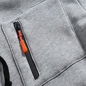 economico Felpa Tattica-Per uomo Felpa con cappuccio Felpa con cappuccio a zip intera Felpa con cappuccio in pile Felpa con cappuccio tattica Nero Verde militare Blu marino Cachi Grigio chiaro Con Cappuccio Semplice