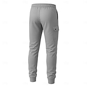 cheap Sweatpants-Men&#039;s Tactics Sweatpants Joggers Trousers Drawstring Pocket Elastic Waist Plain Comfort Sports Outdoor Daily Fashion Casual Black White Micro-elastic