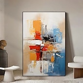 זול ציורי שמן-ציורי שמן מופשטים בעבודת יד עם טקסטורה על בד מודרני לקישוט חדר, תמונה לעיצוב הבית, ללא מסגרת, ציור לא מתוח, מינטורה