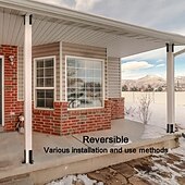 abordables Matériaux de Construction-Ensemble de supports d&#039;ancrage réglables pour poteaux de terrasse de 1,5 x 1,5, 2 x 2, 2 x 4 et 4 x 4, support en métal lourd pour clôture en bois et gazebo