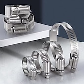 economico arti, mestieri e cucito-20 morsetti per tubi a vite senza fine in acciaio inossidabile – regolabili da 1/4&quot; a 1-1/8&quot; (6-29 mm), fascette metalliche resistenti per tubi flessibili del radiatore, tubi e linee del carburante