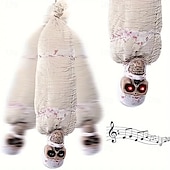 economico Novità-Decorazione di Halloween con mummia appesa - horror invertito con occhi rossi luminosi in tessuto, alimentata a batteria (escluse le batterie AA), ideale per case horror e decorazioni per festival.
