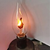 economico Lampadine decorative-lampadine a incandescenza stile tremolante e14/e27, lampadine a candela, lampade a candela di Halloween, lampadine a effetto fiamma a LED