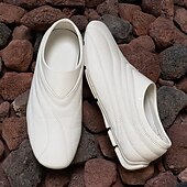 tanie Mokasyny i trzewiki męskie-męskie białe, casualowe buty wsuwane – lekkie i wygodne trampki do codziennego chodzenia, podróży i wypoczynku