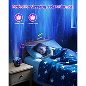 economico luci del proiettore della galassia stella-proiettore aurora boreale 15 combinazioni proiettore galassia 60 effetti luce proiettore stella per camera da letto luce notturna con telecomando altoparlante bluetooth timer