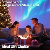 abordables Lumières de Noël-Projecteur de galaxie avec haut-parleur Bluetooth, veilleuse, projecteur d&#039;étoiles pour chambre à coucher, 8 modes, projecteur d&#039;aurores boréales avec éclairage d&#039;ambiance lunaire pour enfants et