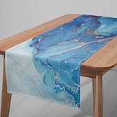 Недорогие Скатерти-1PC Цифровая печатная скатерть - прямоугольная скатерть для ресторана банкета вечеринки (33x180 см  13x70.5 дюймов)