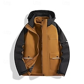 levne Fleece a 3 v 1 bundy-Pánské Rüzgarlık Dağcı Ceketi Bunda 3 v 1 Zima Venkovní Slátanina Zahřívací Vrchní část oděvu Černá Bílá Zelená Khaki Kávová