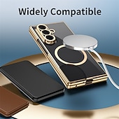 Χαμηλού Κόστους Samsung Θήκη-τηλέφωνο tok Για Samsung Galaxy Z Fold 7 Z Διπλώστε 6 Z Fold 5 Z Fold 4 Θήκη μαγνητικής προσρόφησης Μαγνητική Υποστήριξη ασύρματης φόρτισης Ανθεκτική σε πτώσεις PC