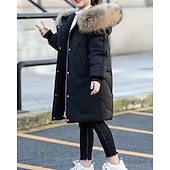 Copii Fete Jos Culoare solidă Modă Γούνινος Γιακάς Fermoar Buzunar Școală Palton Îmbrăcăminte exterioară 4-12 ani Iarnă Negru Roz Îmbujorat Roșu-aprins ieftine Jachetă de fetiță din puf și parka-Copii Fete Jos Culoare solidă Modă Γούνινος Γιακάς Fermoar Buzunar Școală Palton Îmbrăcăminte exterioară 4-12 ani Iarnă Negru Roz Îmbujorat Roșu-aprins