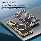 Χαμηλού Κόστους Samsung Θήκη-τηλέφωνο tok Για Samsung Galaxy Z Fold 7 Z Διπλώστε 6 Z Fold 5 Z Fold 4 Θήκη μαγνητικής προσρόφησης Μαγνητική Υποστήριξη ασύρματης φόρτισης Ανθεκτική σε πτώσεις PC