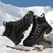 economico Stivali invernali e neve-stivali tattici invernali da uomo con fodera in pelliccia: caldi stivali da trekking militari impermeabili per la sopravvivenza all'aperto, il campeggio e il freddo