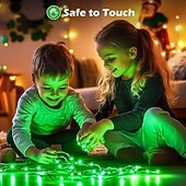 economico Striscie luci a batteria-10 pezzi 5m/16,4ft 50 perline a led luci a stringa per Halloween Natale matrimonio San Valentino festa atmosfera interna ed esterna decorazione stringa di luci scatola batteria AAA funzione timer