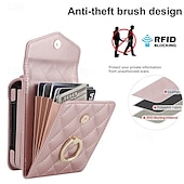 ieftine Carcasă Samsung-telefon Maska Pentru Samsung Galaxy Z Flip 7 Z Flip 6 Z Flip 5 Z Flip 4 Capac Spate cu curea de mână Loc pentru card Cataramă inel Retro TPU PU piele