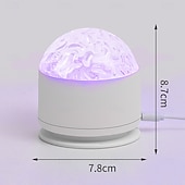 billiga Projektorlampor-galaxy light 16 färger aurora nattlampa projektor havsvågsprojektor med fjärrkontroll usb-laddning norrskensprojektor för sovrum heminredning presenter