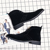 abordables Bottines-Bottines chukka en similicuir marron pour homme avec fermeture à lacets, bottines décontractées pour un usage quotidien, professionnel et semi-formel